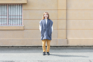 泡雪ロングポンチョ