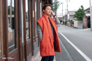 泡雪ロングポンチョ