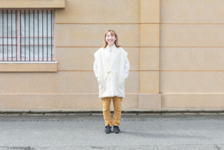 山並みロングポンチョ