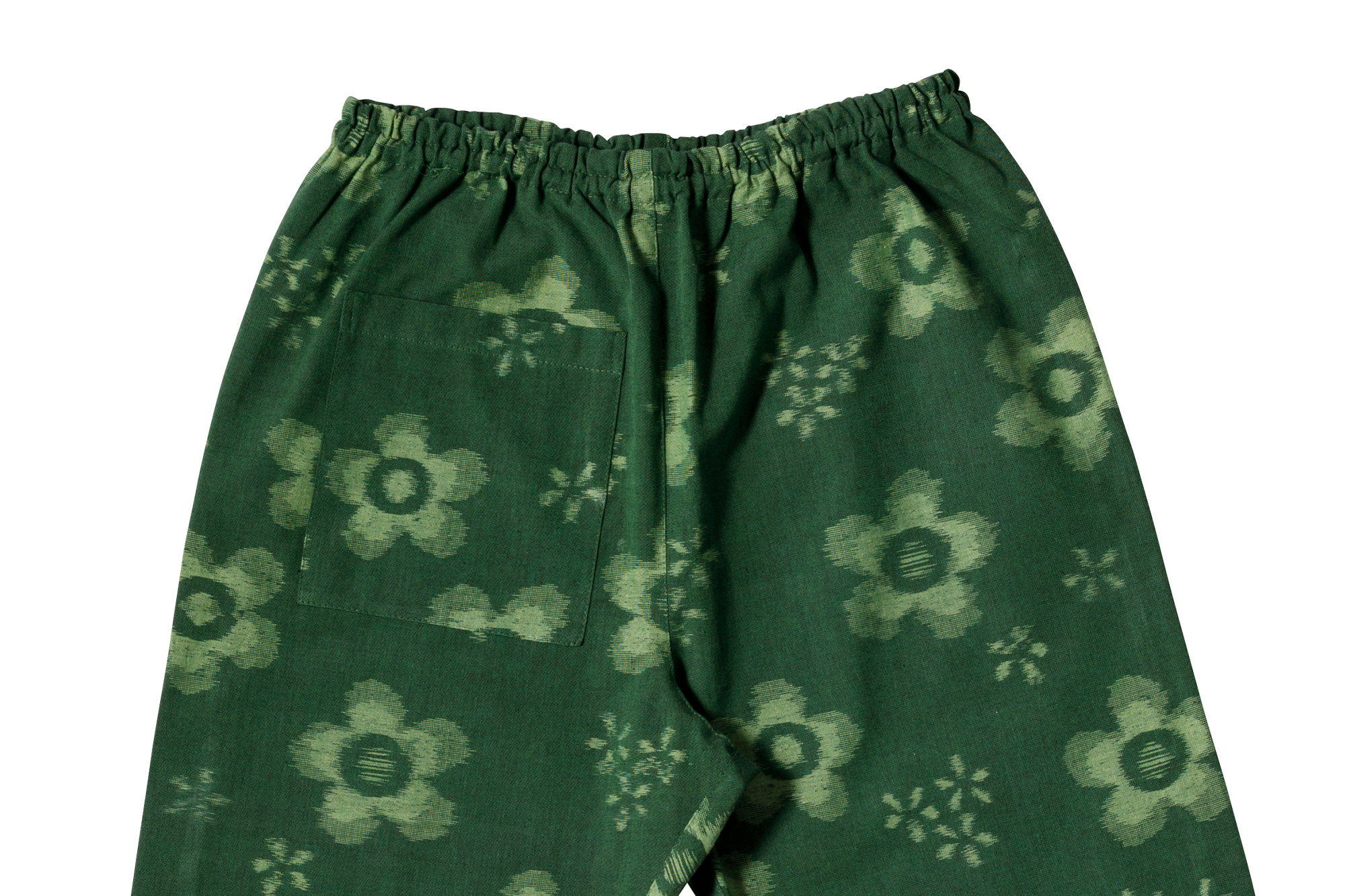 うなぎの寝床　もんぺ　ハナガラ　グリーン うなぎの寝床｜もんぺ 無地 - パンと日用品の店 わざわざ(パント