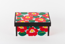 にゃーと日本のものづくり　花手箱　赤　大 にゃーと日本のものづくり 花手箱 赤 大 美術品・アンティーク