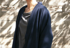 【商品紹介】脱ぎ着がしやすい。さっと羽織ってさっと脱げる刺し子花織の羽織
