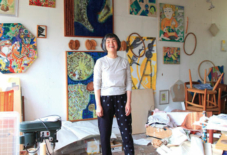 【今日のもんぺ1】八女の美術家 牛島智子さん