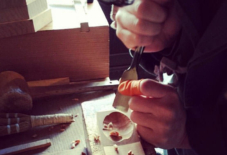 【日々のこと】桜展の準備。