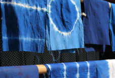 藍染の「てぬぐい」と「お弁当包み」