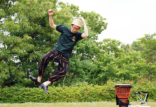もんぺの着方3 – 運動に。