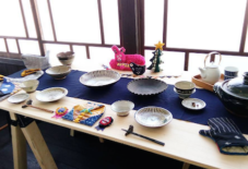 【2F企画展】と【もんぺ型紙ハギレの輪】久留米絣ガールズコレクション!