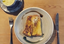 【今日のごはん】フレンチトーストと小石原焼
