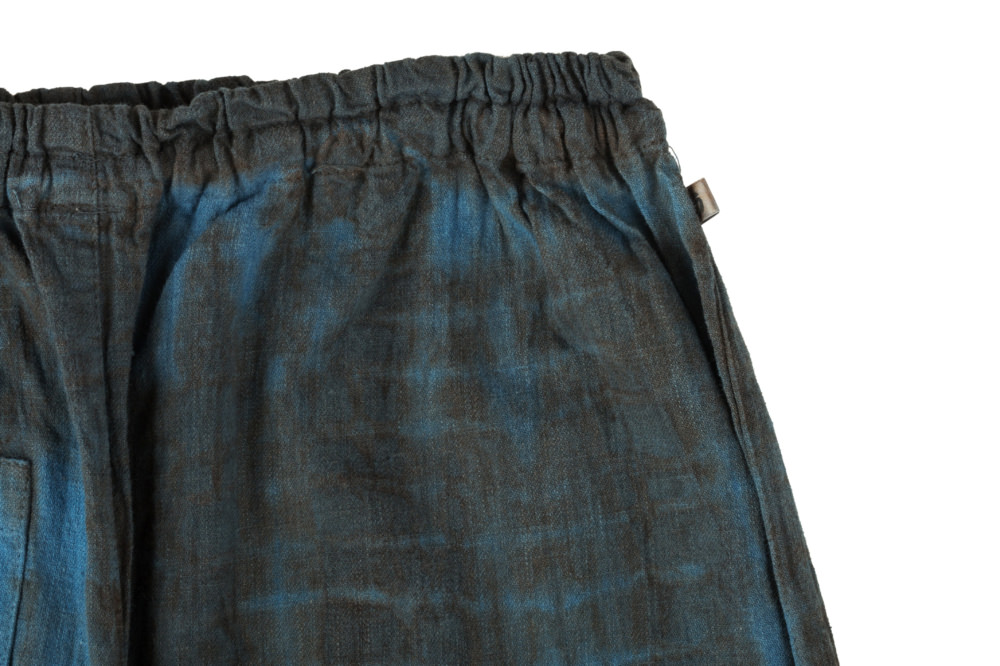 MONPE 原絹織物 藍 泥(藍強め)