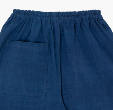 MONPE 正藍 藍染手織り 無地