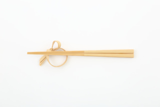 竹の箸置き かぼす型