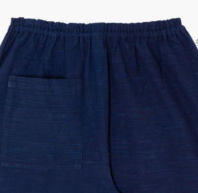 MONPE 久留米絣 藍染め機械織り