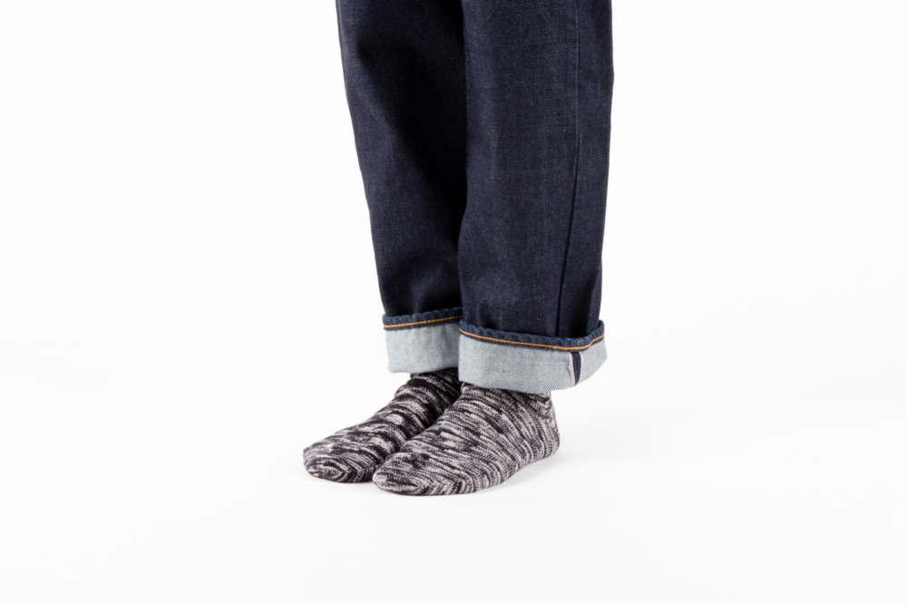 久留米絣のための靴下  くくり糸 size1（22-24cm）