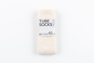 TUBE SOCKS　パイル 45㎝　ベージュ