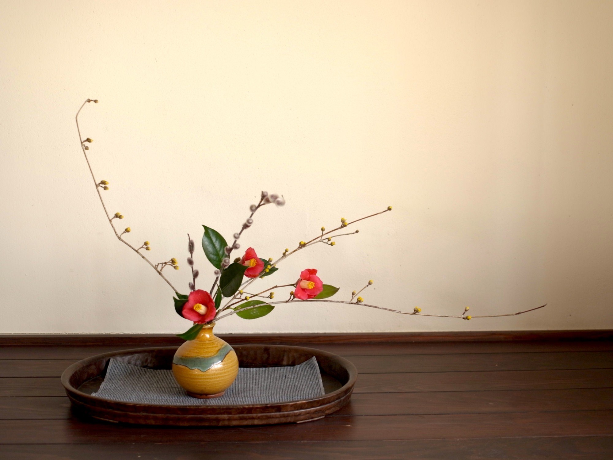 草花器 四十六】 椿 / ネコヤナギ / サンシュユ | 地域文化商社 うなぎ