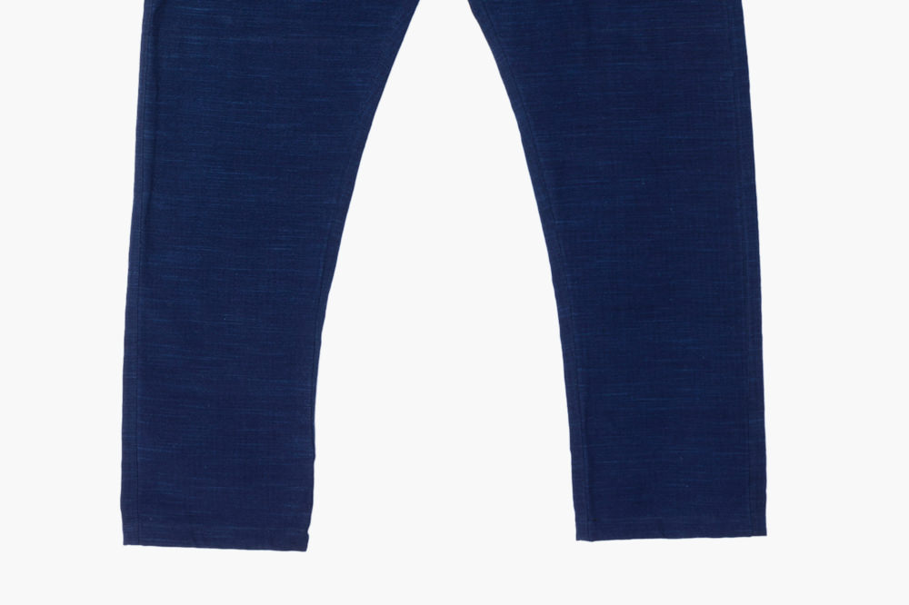 MONPE 久留米絣 藍染め機械織り