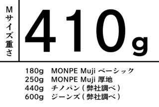 MONPE yohaku 裏毛 編み