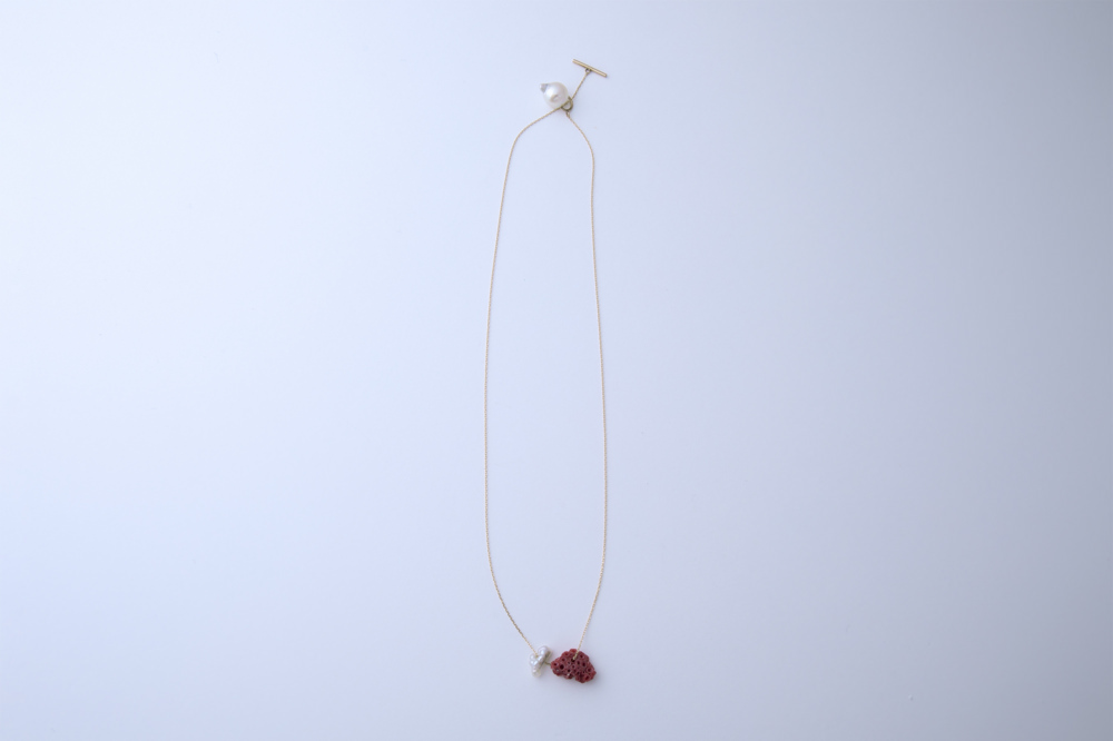 aco41 Necklace/ LuLu Red Coral