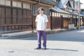 いろはもんぺ たて絣 隠れぶどう