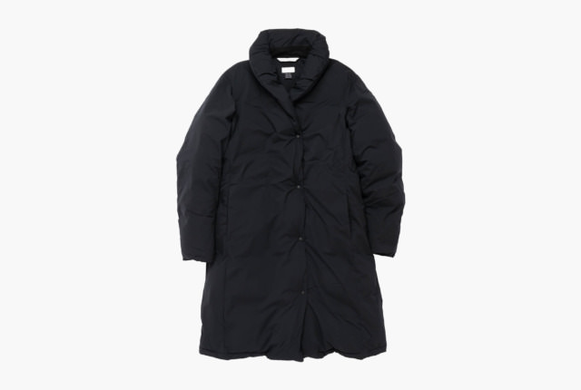 Shawl collar clearance down coat