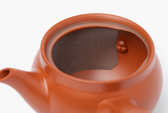 スーパーワイド棚カット急須 360ml 朱泥 | 商品一覧 | 地域文化商社