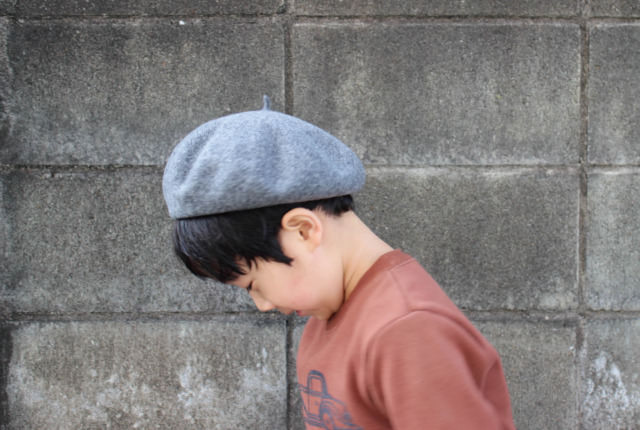 【未使用タグ付】日本製PAPAS ベレー帽Lカーキグレー系 バスクベレー 子ども用 | 商品一覧 | 地域文化商社 うなぎの寝床