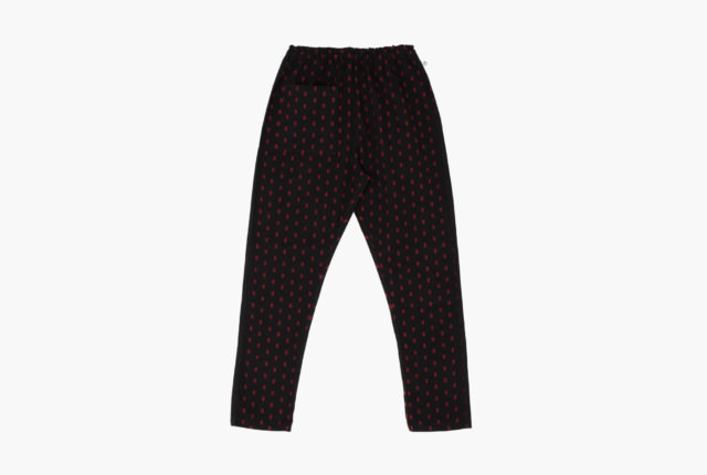 いろはもんぺ たて絣 点線ライン 黒/赤 | 商品一覧 | 地域文化商社