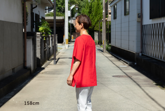 お値下げ　久留米絣　Tシャツ　カットソー aab895861a7635a6bfeed14da817bf