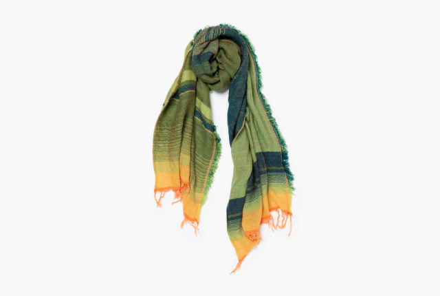 MIDDLE wool70% cotton30% roots shawl 9【GN-OR-1092】 | 商品一覧