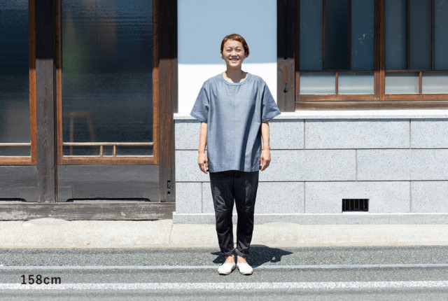 お値下げ　久留米絣　Tシャツ　カットソー c57e819192d3c59f8c2a185a444425