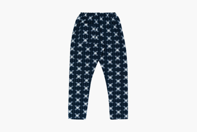 うなぎの寝床　いろはもんぺ　たてよこ絣八つ立ち井桁　紺、白 いろはもんぺ たてよこ絣 バッテン ネイビー | 商品一覧 | 地域