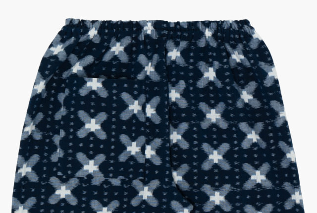 いろはもんぺ たてよこ絣 バッテン ネイビー | 商品一覧 | 地域文化