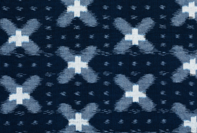 いろはもんぺ たてよこ絣 バッテン ネイビー | 商品一覧 | 地域