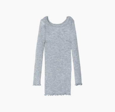 macaroni ウール クルーネックプルオーバー