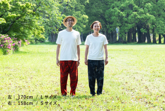 Farmers' MONPE よつめデザイン カラスの群れ / 高島ちぢみ 手捺染