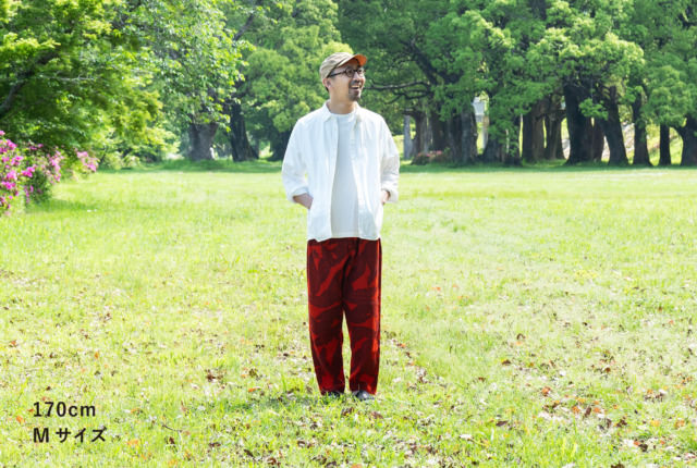 Farmers' MONPE よつめデザイン カラスの群れ / 高島ちぢみ 手捺染