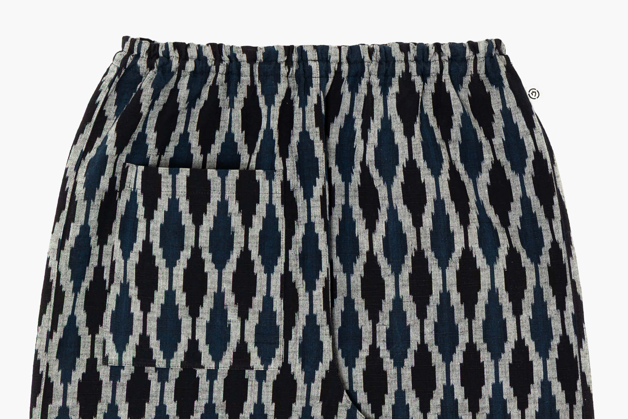 いろはもんぺ たて絣 立涌文 ネイビー | 商品一覧 | 地域文化