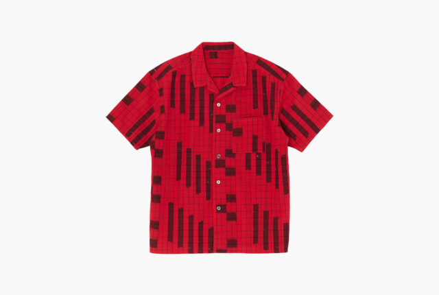 久留米絣開襟シャツ たて絣 格子 | 商品一覧 | 地域文化商社 うなぎの寝床