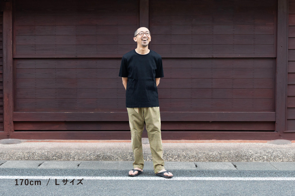MONPE Hana Mitsui 錯覚の久留米絣 / Colorful Moire オレンジ
