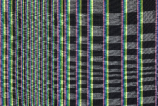 MONPE Hana Mitsui 錯覚の久留米絣 / Blurring Checker ブラック