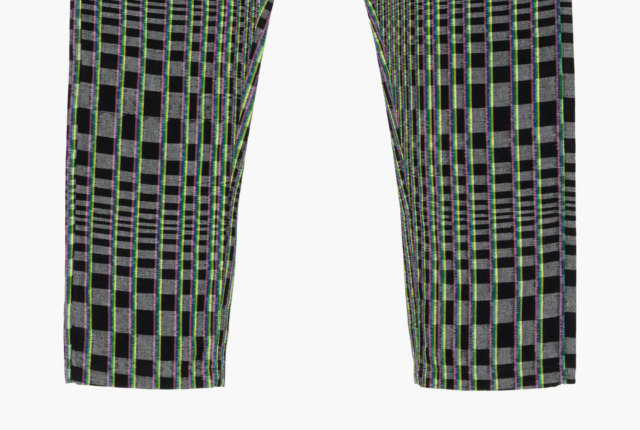 MONPE Hana Mitsui 錯覚の久留米絣 / Blurring Checker ブラック