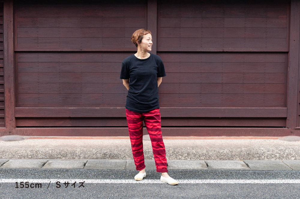 MONPE WhO あべこべボーダー レッド
