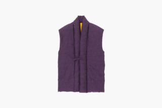 久留米絣Muji ポンチョ パープル