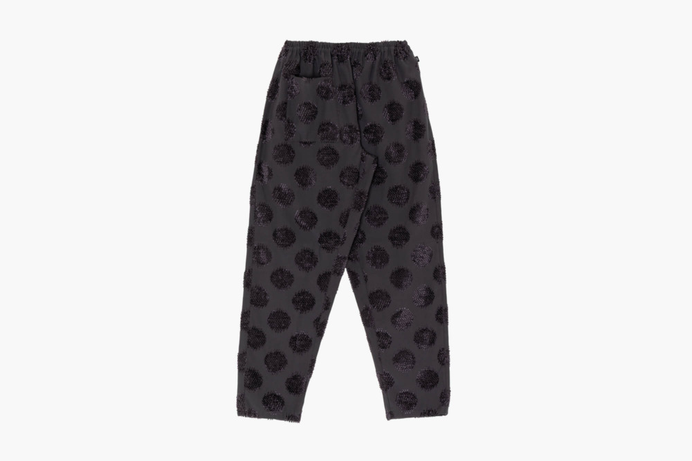 Farmers’ MONPE 桐生 カットジャガード ドット柄 グレー