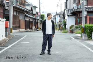 Farmers’ MONPE 桐生 カットジャガード ドット柄 グレー