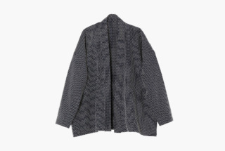 HAORI SHORT 刺子花織 紺/白