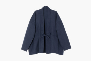 HAORI SHORT 刺子花織 紺/紺