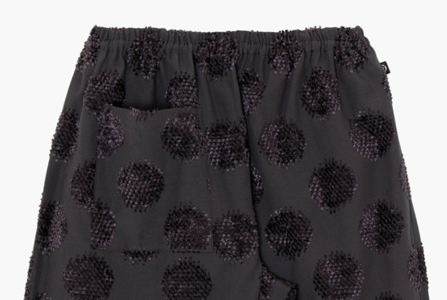 もんきーページ Farmers' MONPE 桐生 カットジャガード ドット柄 グレー | 商品一覧