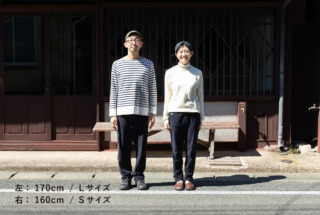 MONPE 足利 パイルニット ネイビー