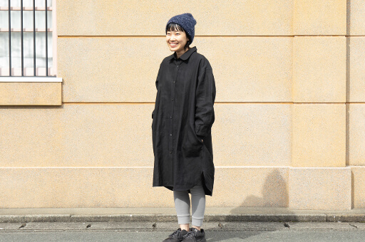 近江リネンのロングシャツで快適に